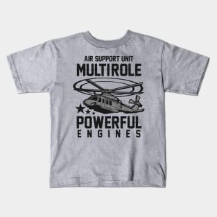 MILITARY HELICOPTER SUPPORT UNIT Kids T-Shirt